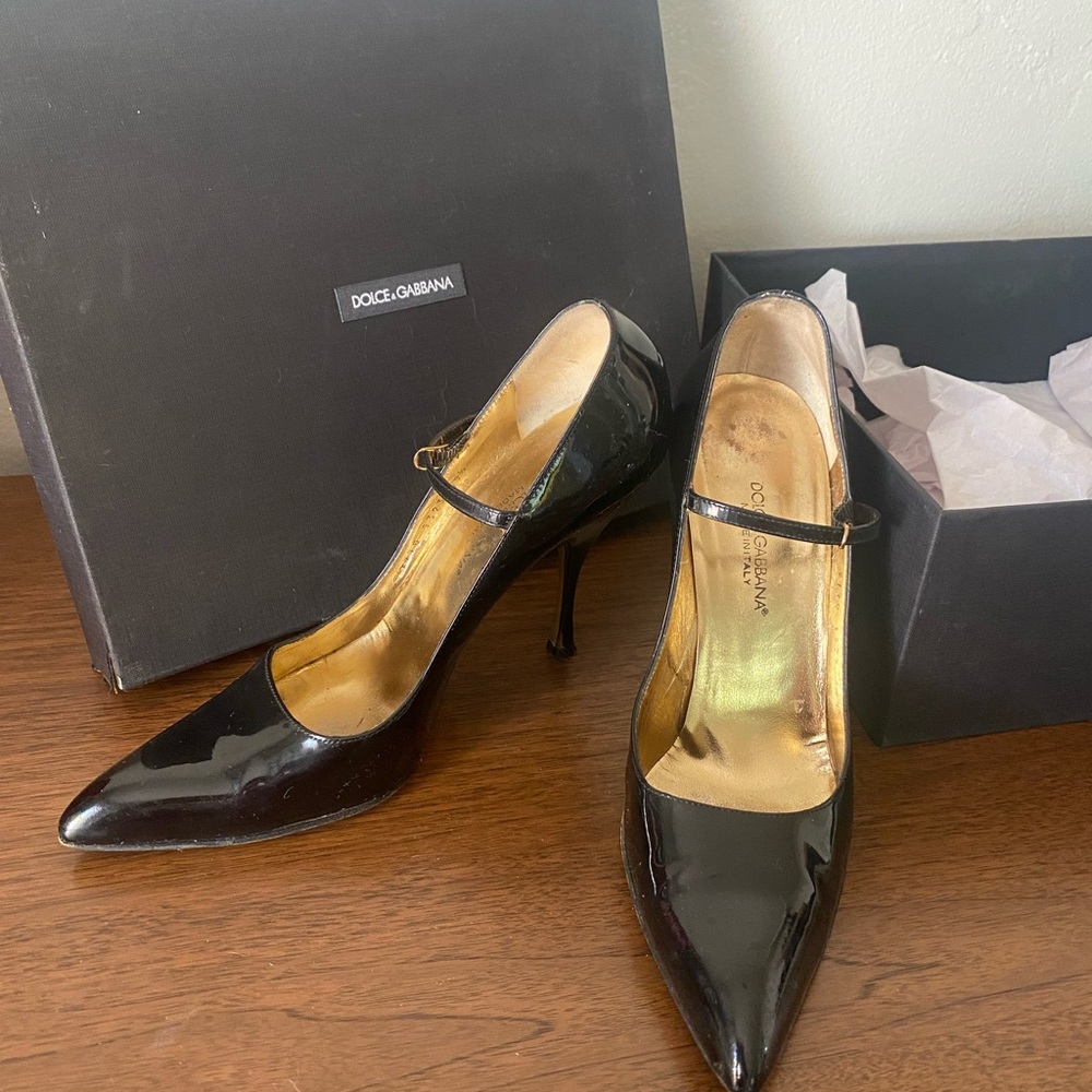 Dolce & Gabbana patent leather Mary Janes